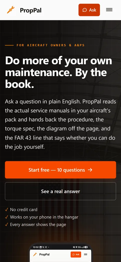 PropPal - Mobile View